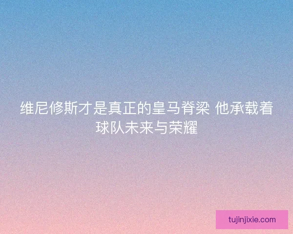维尼修斯才是真正的皇马脊梁 他承载着球队未来与荣耀